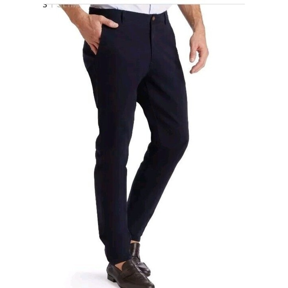 Mott & Bow The Twill Chino Charles Men's Size 36 Navy‎ Blue